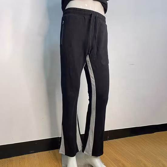 Pantaloni da uomo in cotone pile con coulisse Pantaloni sportivi multitasche da jogging a gamba dritta all'ingrosso