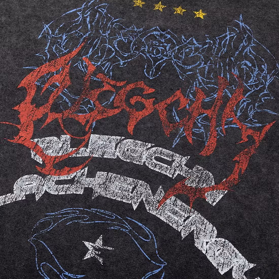 Maglietta da uomo in cotone tinta unita con stampa grafica personalizzata con logo oversize all'ingrosso all'ingrosso